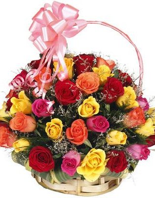 Classic Rose Basket