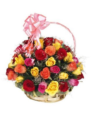 Classic Rose Basket