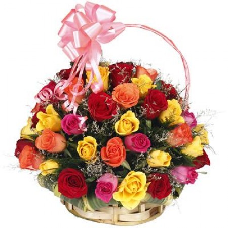 Classic Rose Basket