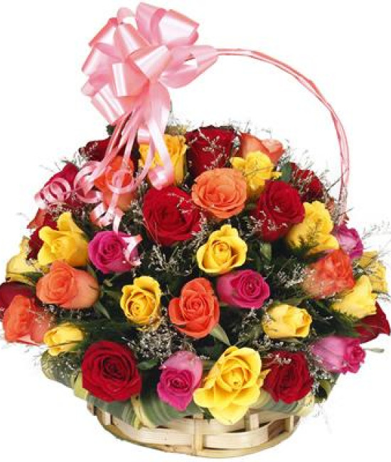 Classic Rose Basket Classic Rose Basket