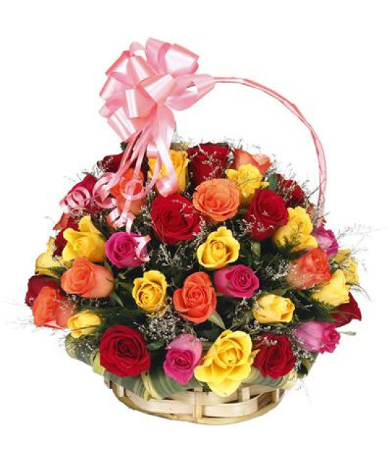 Classic Rose Basket