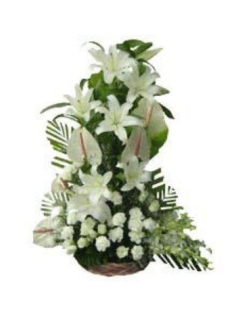 Exotic White Flowers Arrangement