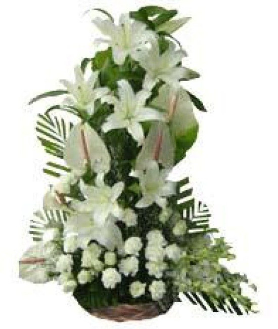 Exotic White Flowers Arrangement Exotic White Flowers Arrangement