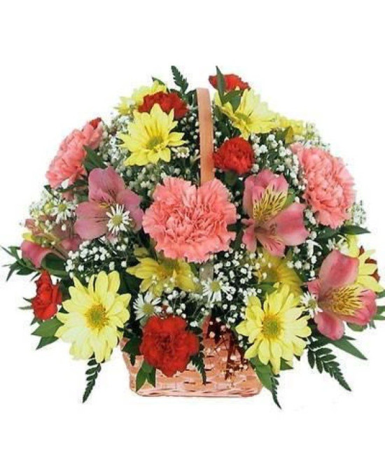Mixed Flowers Basket