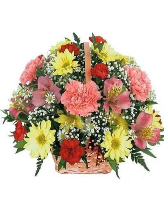 Mixed Flowers Basket
