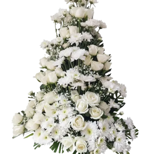 Exotic White Flowers Arrangement