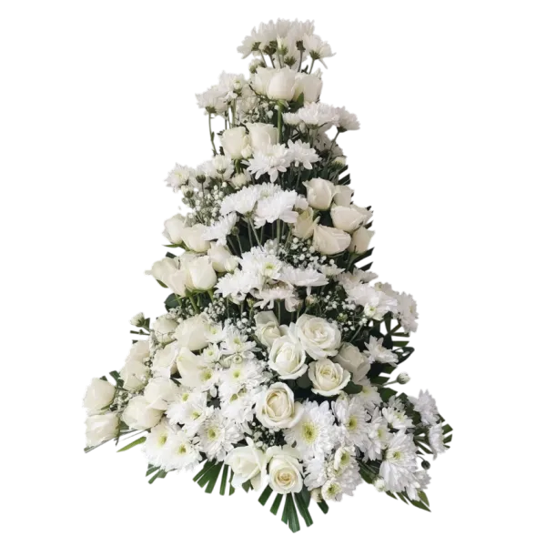 Exotic White Flowers Arrangement