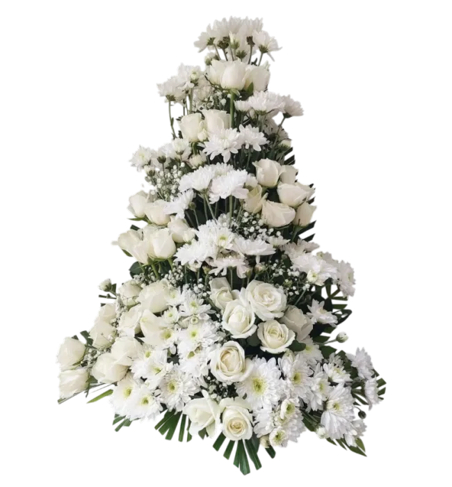 Exotic White Flowers Arrangement