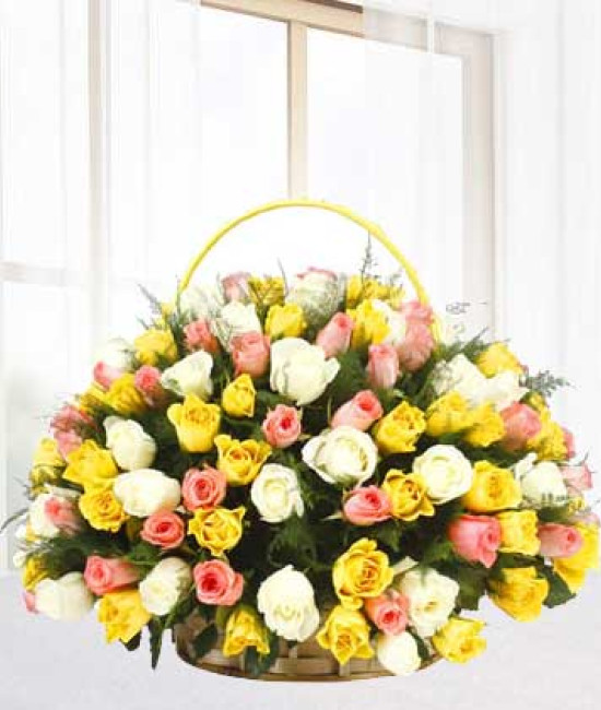 Pleasing Flowers Basket Pleasing Flowers Basket