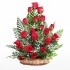 Pretty Rose Basket - Basket Of Red Flowers