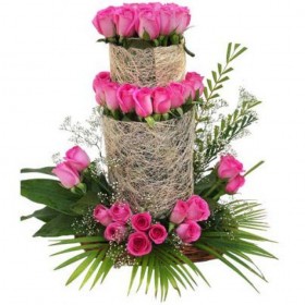 Ravel Pink Roses Arrangement