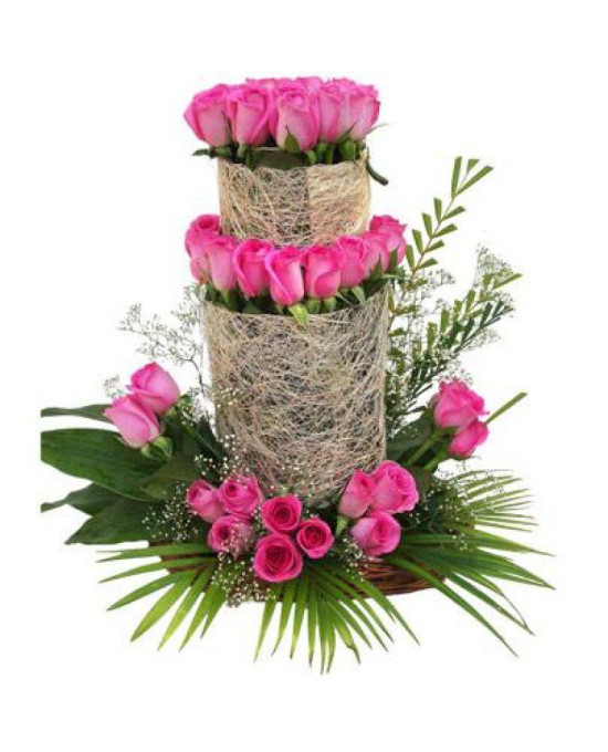 Ravel Pink Roses Arrangement