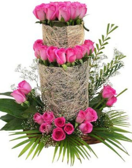 Ravel Pink Roses Arrangement