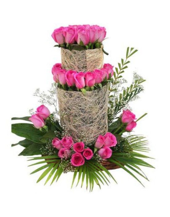 Ravel Pink Roses Arrangement