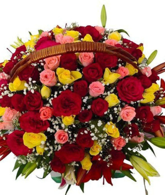 Roses n Lilliums Basket Roses n Lilliums Basket