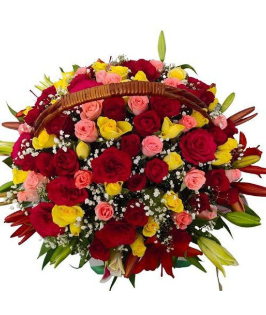 Roses n Lilliums Basket