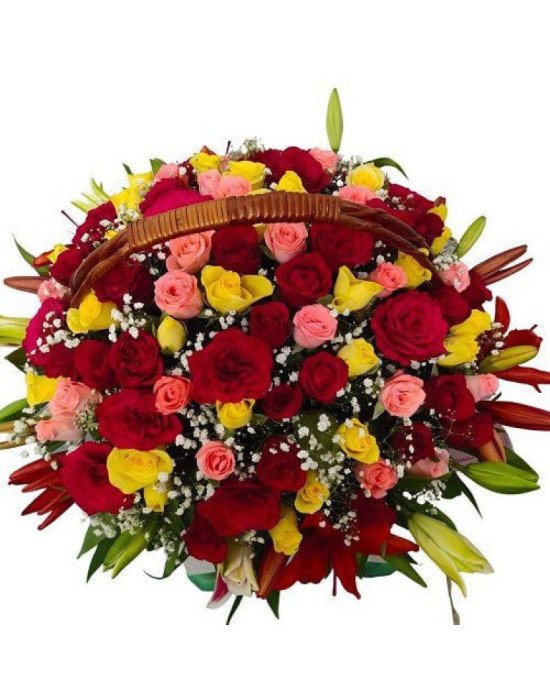Roses n Lilliums Basket