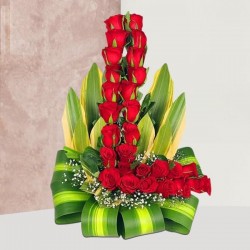 Stunning Tall Beauty - Red Rose Bouquet