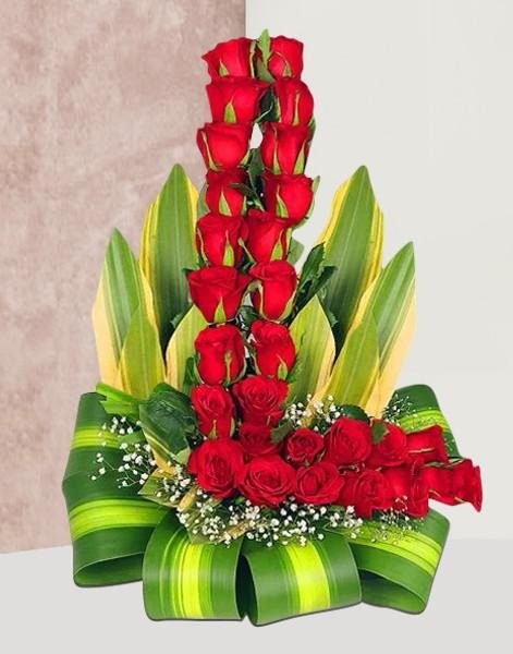 Stunning Tall Beauty - Red Rose Bouquet