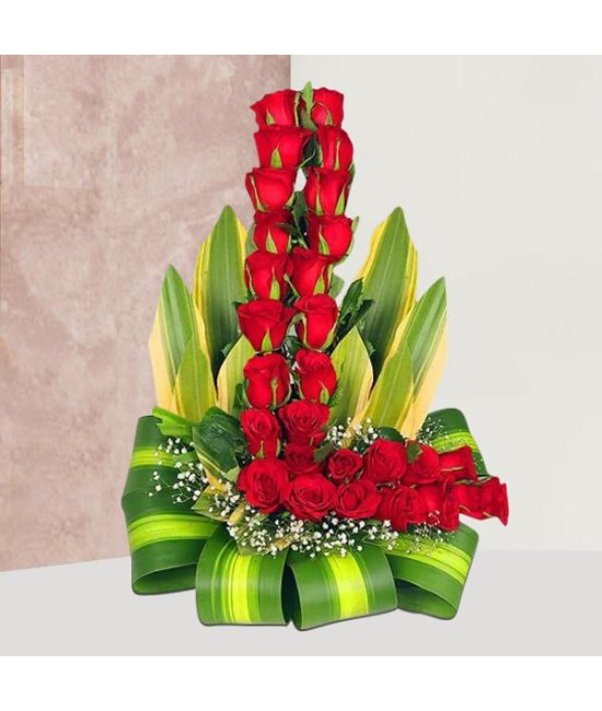 Stunning Tall Beauty - Red Rose Bouquet