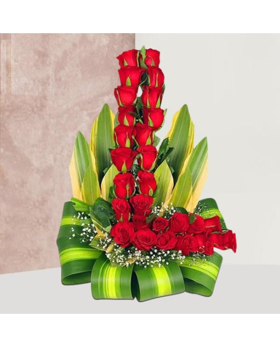 Stunning Tall Beauty - Red Rose Bouquet