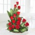 15 Red Roses Basket