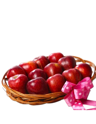 Crimson Apple Fruit Basket