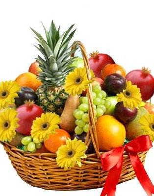 Large Fruit & Flower Basket