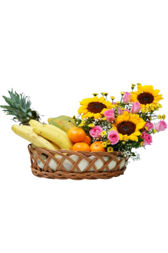 Sunflower Fruit Celebration Basket