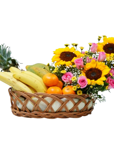 Sunflower Fruit Celebration Basket