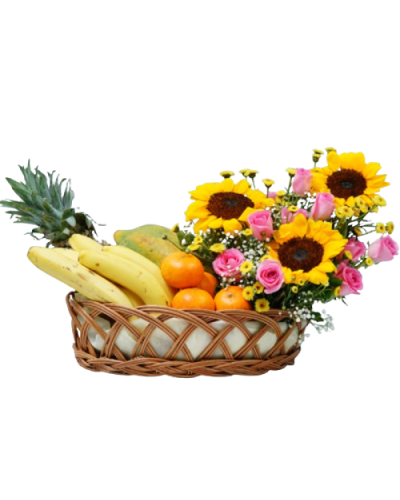 Sunflower Fruit Celebration Basket