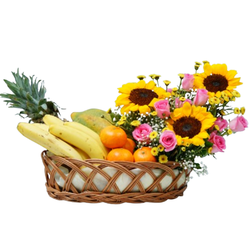 Sunflower Fruit Celebration Basket