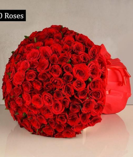 150 Red Rose Bouquet For Valentine's Day 150 Red Rose Bouquet For Valentine's Day