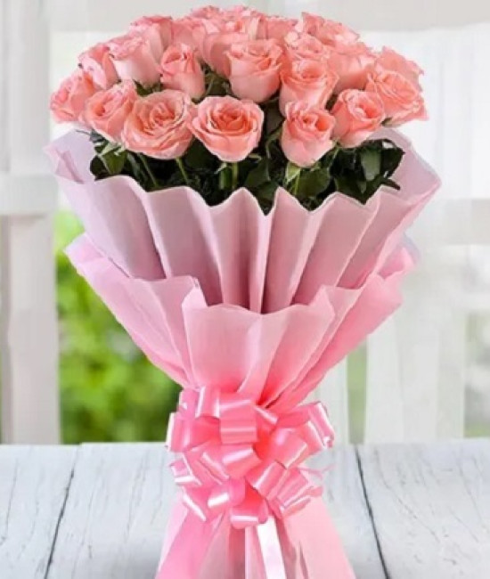 20 Pink Roses Bunch 20 Pink Roses Bunch