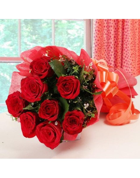 Hot Red Rose - Bunch Of Red Roses