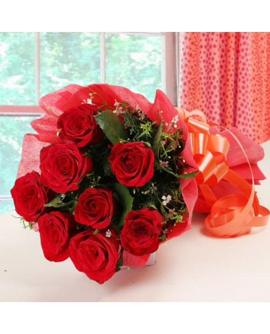 Hot Red Rose - Bunch Of Red Roses