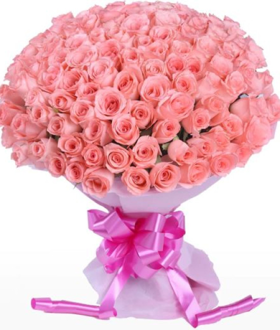 143 Pink Roses Hand Bouquet 143 Pink Roses Hand Bouquet