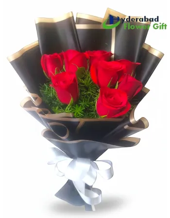 Hot Red Rose - Bunch Of Red Roses