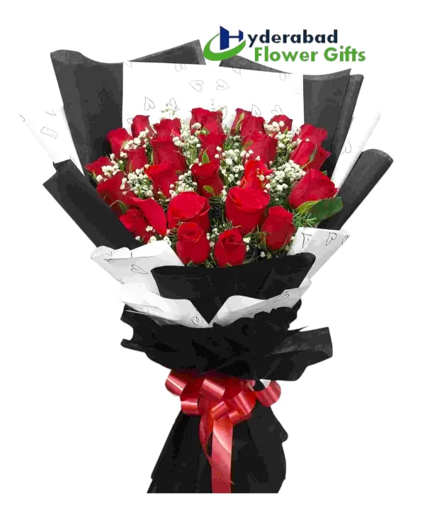 Timeless Love – 20 Red Roses Premium Bunch