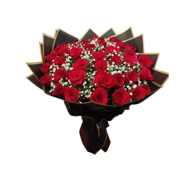 Romantic Charm – 30 Red Roses Bunch