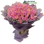 Blush Elegance Premium Pink & Peach Rose Bouquet