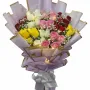 Blossom Harmony – 40 Mixed Roses Bunch