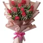 Blush Grace – 10 Pink Tulips Bunch