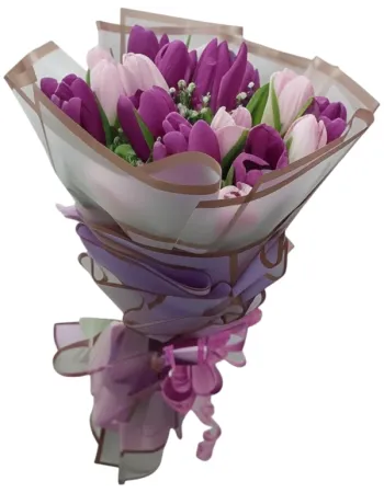 Tulip Bliss – 20 Tulips Hand Bouquet