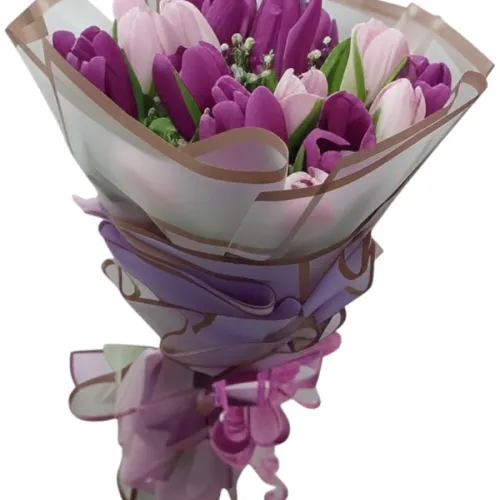 Tulip Bliss – 20 Tulips Hand Bouquet