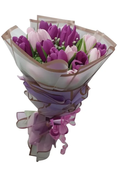 Tulip Bliss – 20 Tulips Hand Bouquet