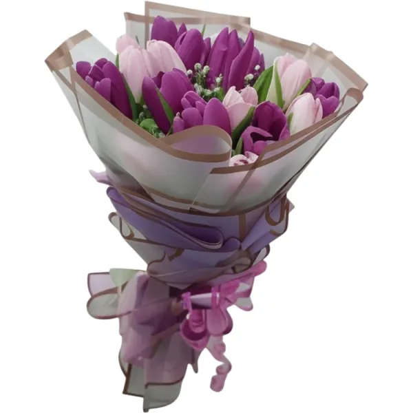 Tulip Bliss – 20 Tulips Hand Bouquet