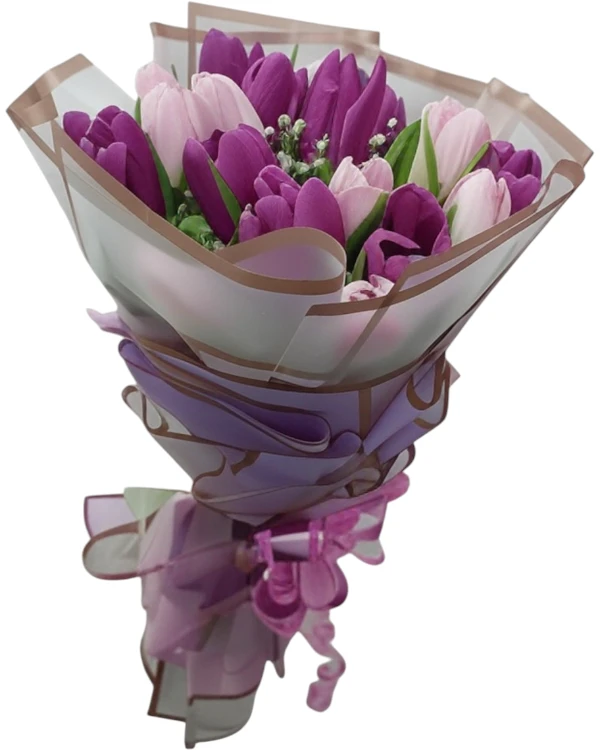 Tulip Bliss – 20 Tulips Hand Bouquet