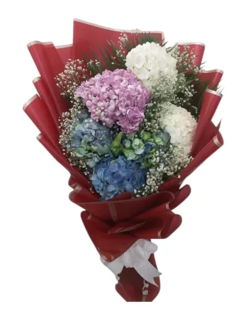 Heavenly Blooms – Premium Hydrangea Flower Bouquet
