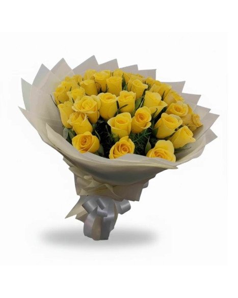 Premium 30 Yellow Roses Bouquet